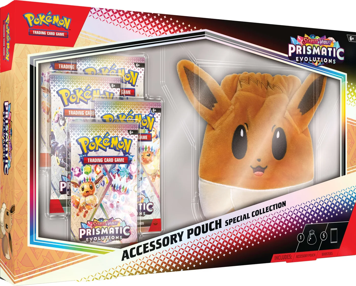 Pokémon TCG: Scarlet & Violet—Prismatic Evolutions Accessory Pouch Special Collection - Inglés