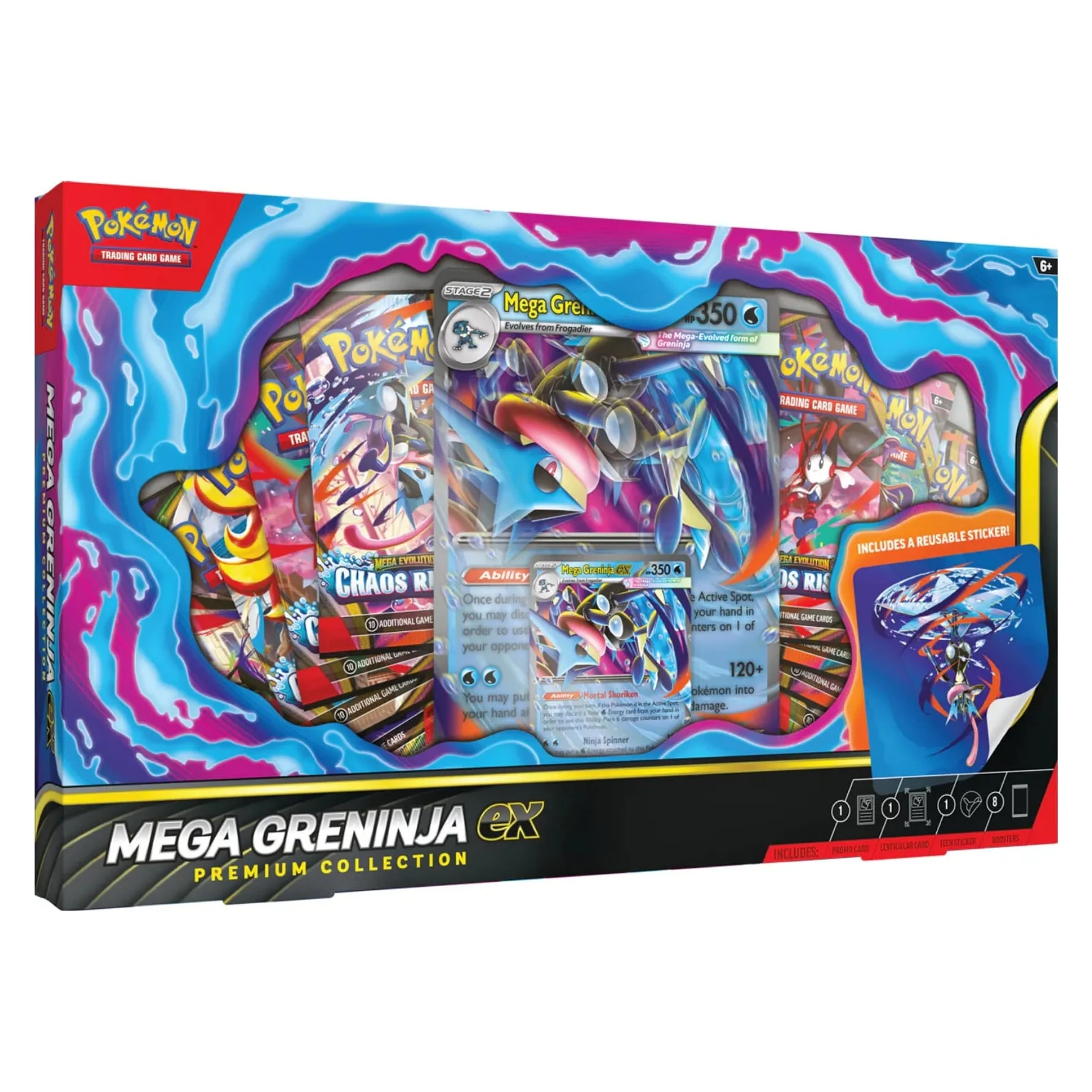 Pokémon TCG Mega Greninja Ex Premium Collection Español