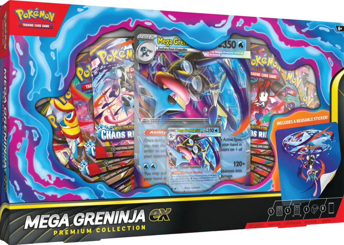 Pokémon TCG Mega Greninja ex Premium Collection - Español