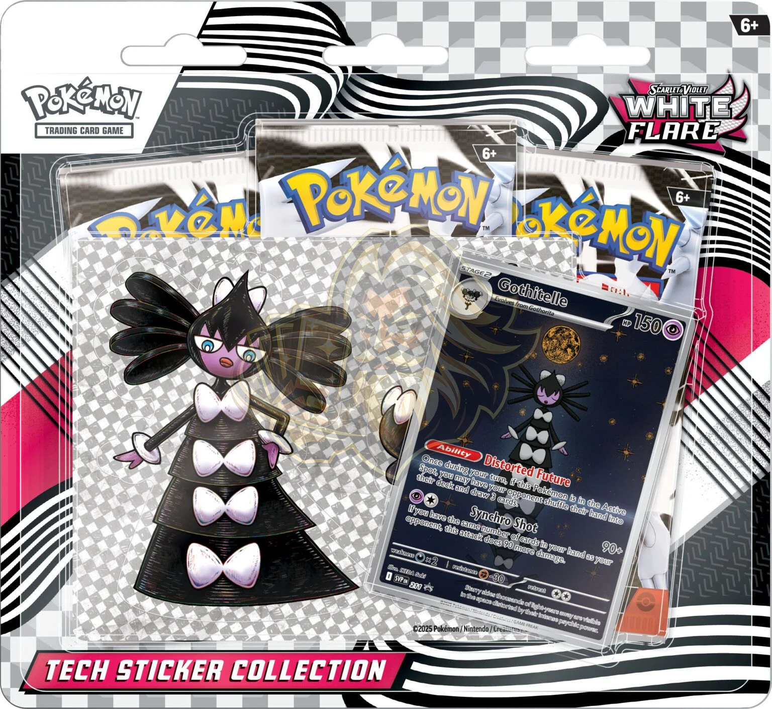 White Flare – Tech Sticker Collection - Inglés